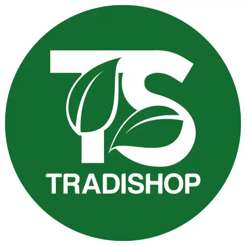 Logo vert et blanc de Tradishop